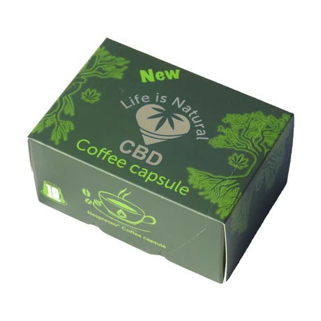CBD Kávé kapszula (Arany) 2 cseppes Nespresso kompatibilis 10 db/doboz Life is Natural