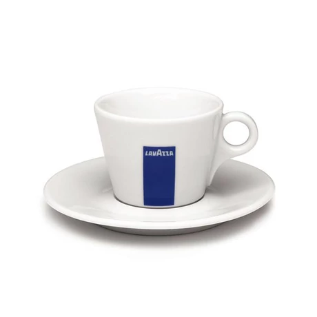 Lavazza Cappuccino csésze + alátét, porcelán
