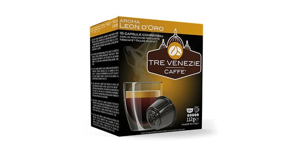 TRE VENEZIE AROMA LEON D'ORO DOLCE GUSTO KOMPATIBILIS KÁVÉ KAPSZULA TRE VENEZIE AROMA LEON D'ORO DOLCE GUSTO KOMPATIBILIS KÁVÉ KAPSZULA